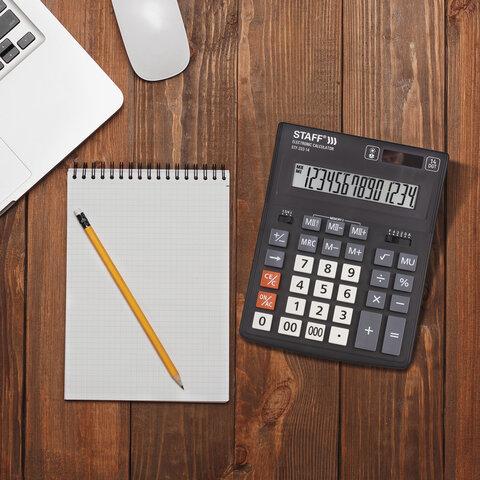 Калькулятор настольный STAFF PLUS STF-333 (200x154 мм), 14 разрядов, двойное питание, 250416 цена 930 ₽ Калькулятор настольный STAFF PLUS STF-333 (200x154 мм), 14 разрядов, двойное питание, 250416