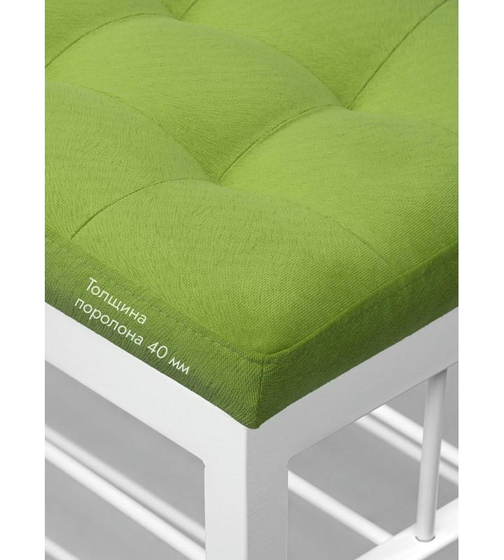 Банкетка Сканди-76-2 (салатовый/белый)