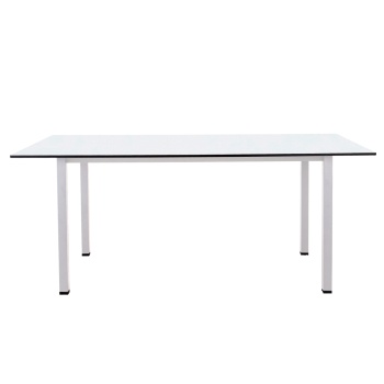 Стол обеденный LuxAlto LA-H33-ST45 белый/белый HPL 180*90*1,2