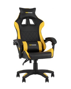 Кресло спортивное TopChairs MG-7043 черно-жёлтый