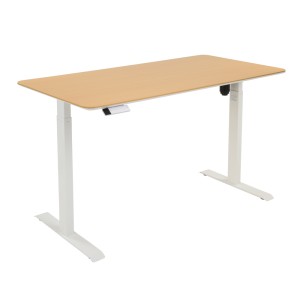 Стол с регулировкой высоты электрический LuxAlto LA-T33-E6 белый/с угловым скосом ЛДСП 120*70*2.5