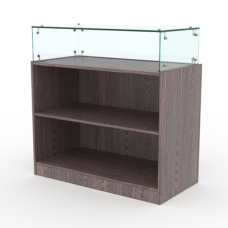 Торговый стеклянный прилавок "ИСТРА" №14 (без дверок)