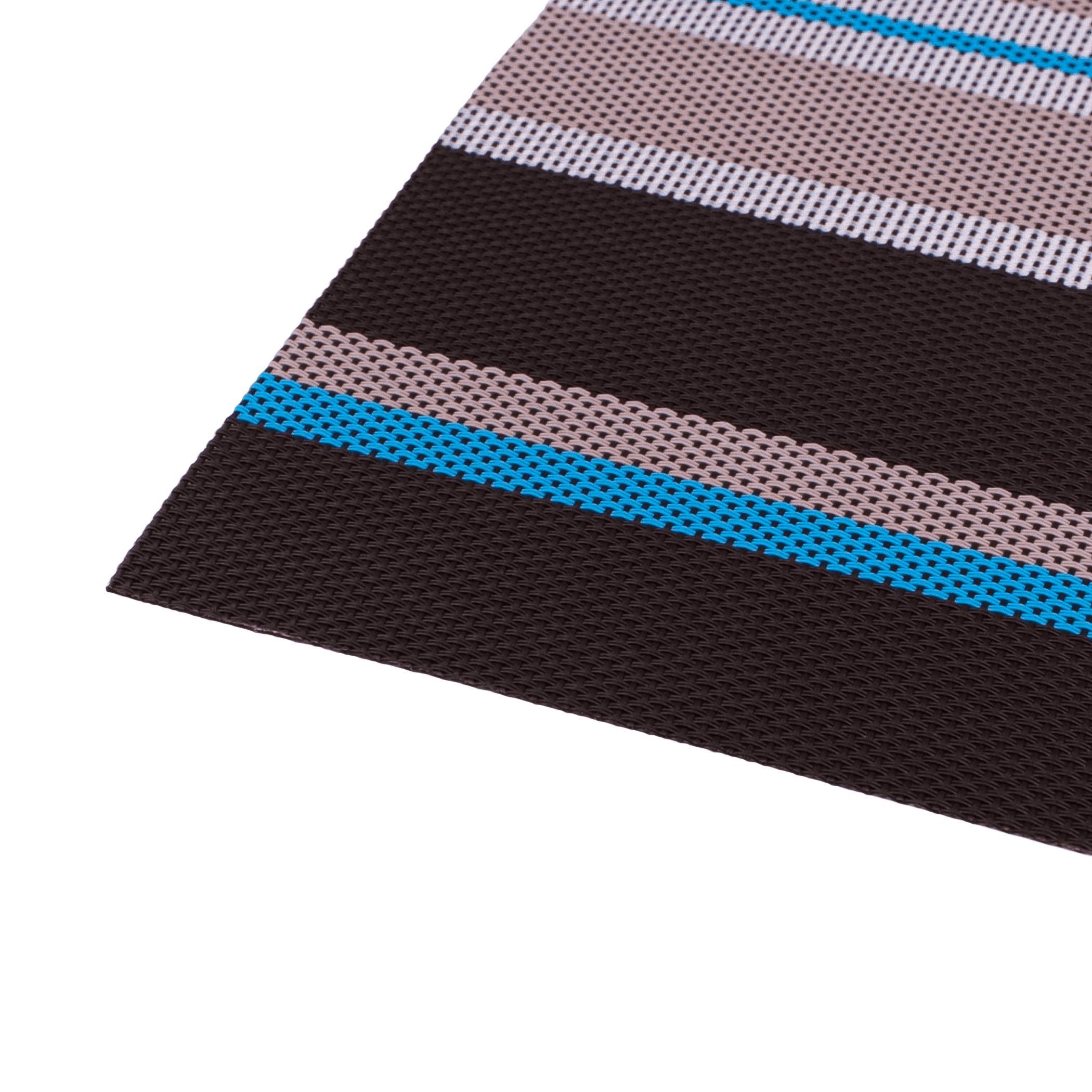 Подставка сервировочная OTTO, прямоугольная, коричневый+синий, 45*30см