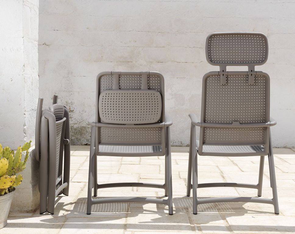 Кресло пластиковое складное Acquamarina тортора