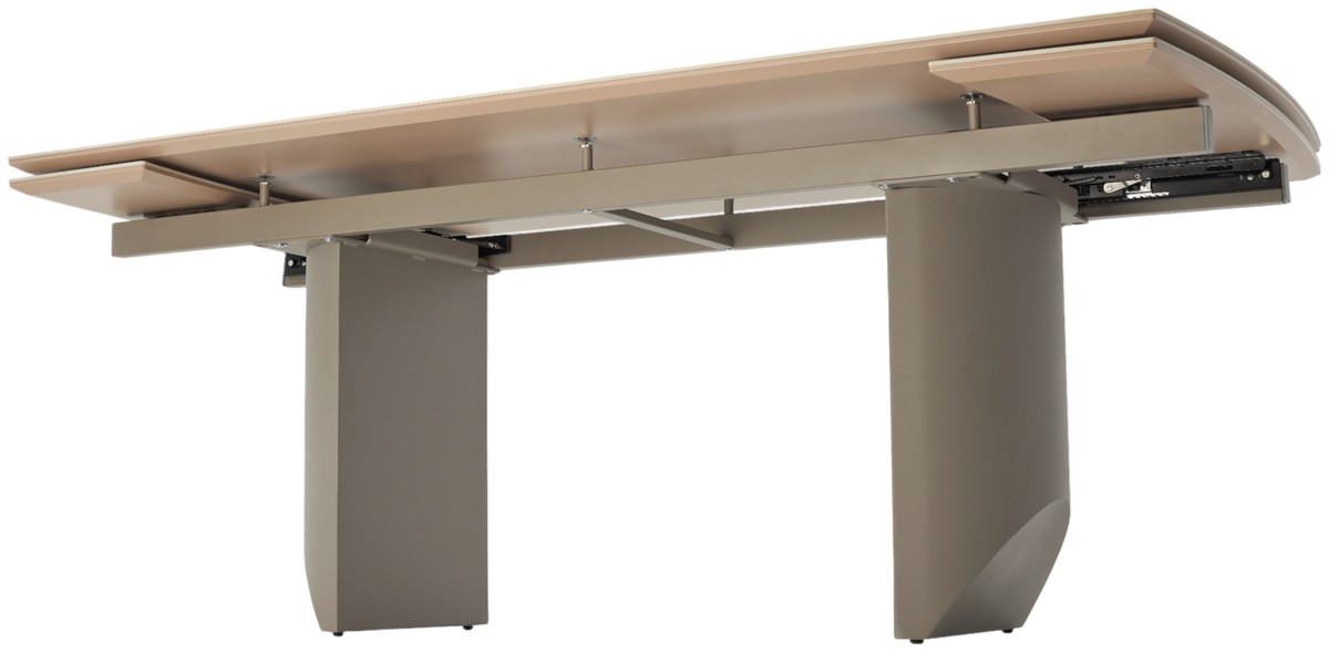 Стол ПУАНТО 200  BRECHA CREMA ELEGANCE, керамика / Латте каркас