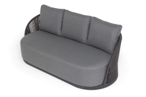 "Монтелла" диван 3-местный плетеный из роупа