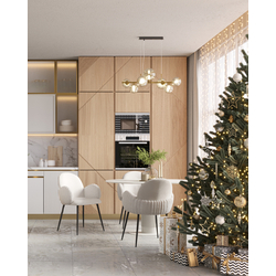 Стул обеденный Wave Stripes букле белый