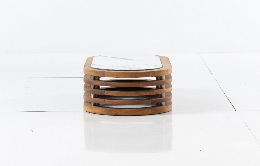 Столик деревянный кофейный Spain натуральный