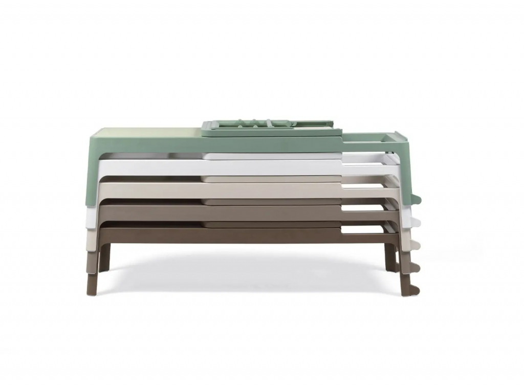 Шезлонг-лежак пластиковый Plano мятный