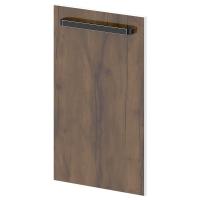 Двери низкие лаковые ЛЕВЫЕ L-013, L-014 Graceцвет Дуб Линдберг Темный и Бетон Пайн