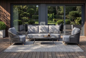 "Верона" лаунж-зона 5-местная плетеная из роупа (веревки)