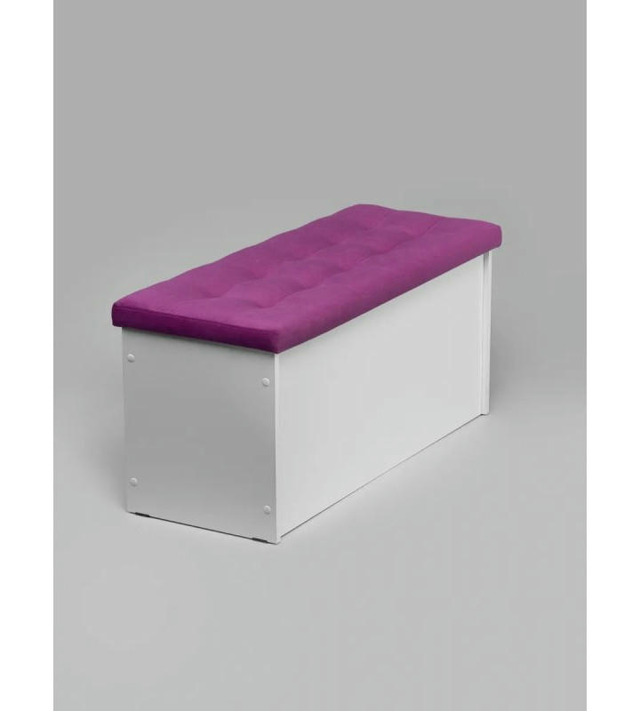 Банкетка ПВЗ-900 с зеркалом Велюр (фуксия)