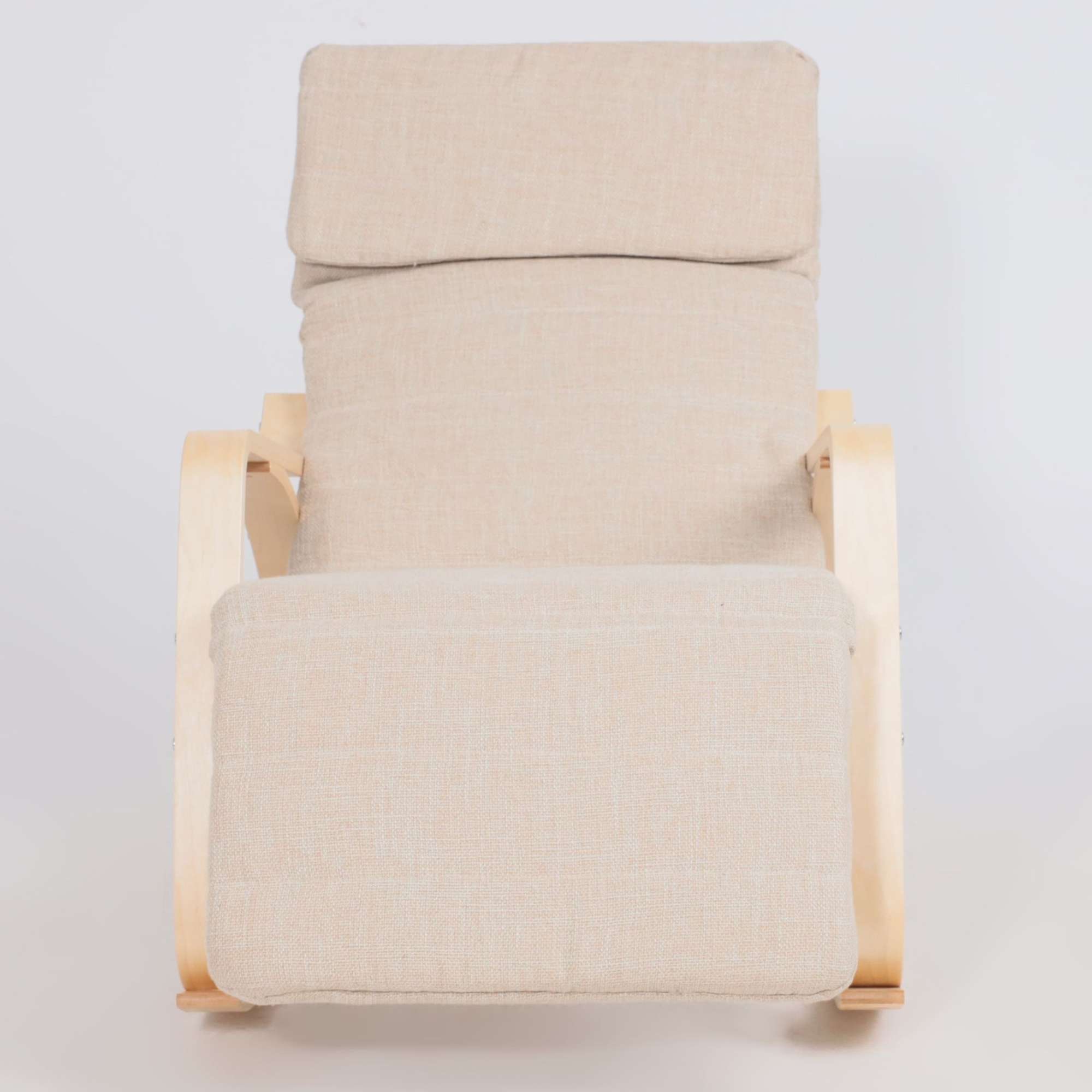 Кресло-качалка Smart, бежевый, ткань