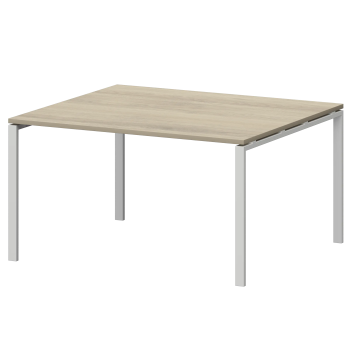 Стол переговорный на металлокаркасе Смарт СМСП-П-16.123.Пр25 Кронберг/Белый