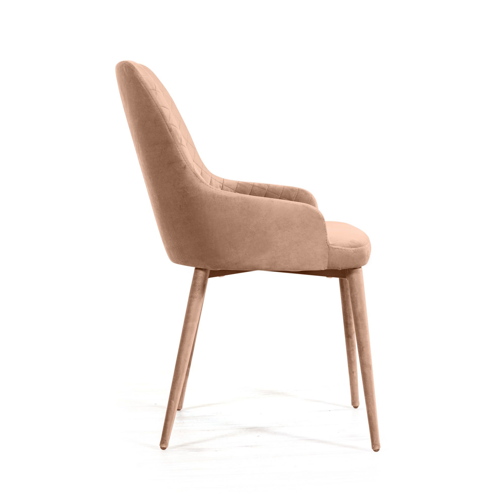 Стул Дуглас ромб, бархат бежевый 5