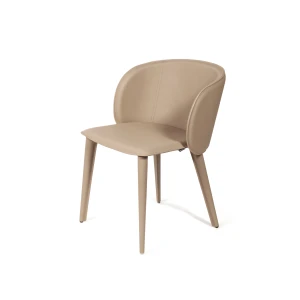 Стул Ornella, кожа фактурная серо-бежевый