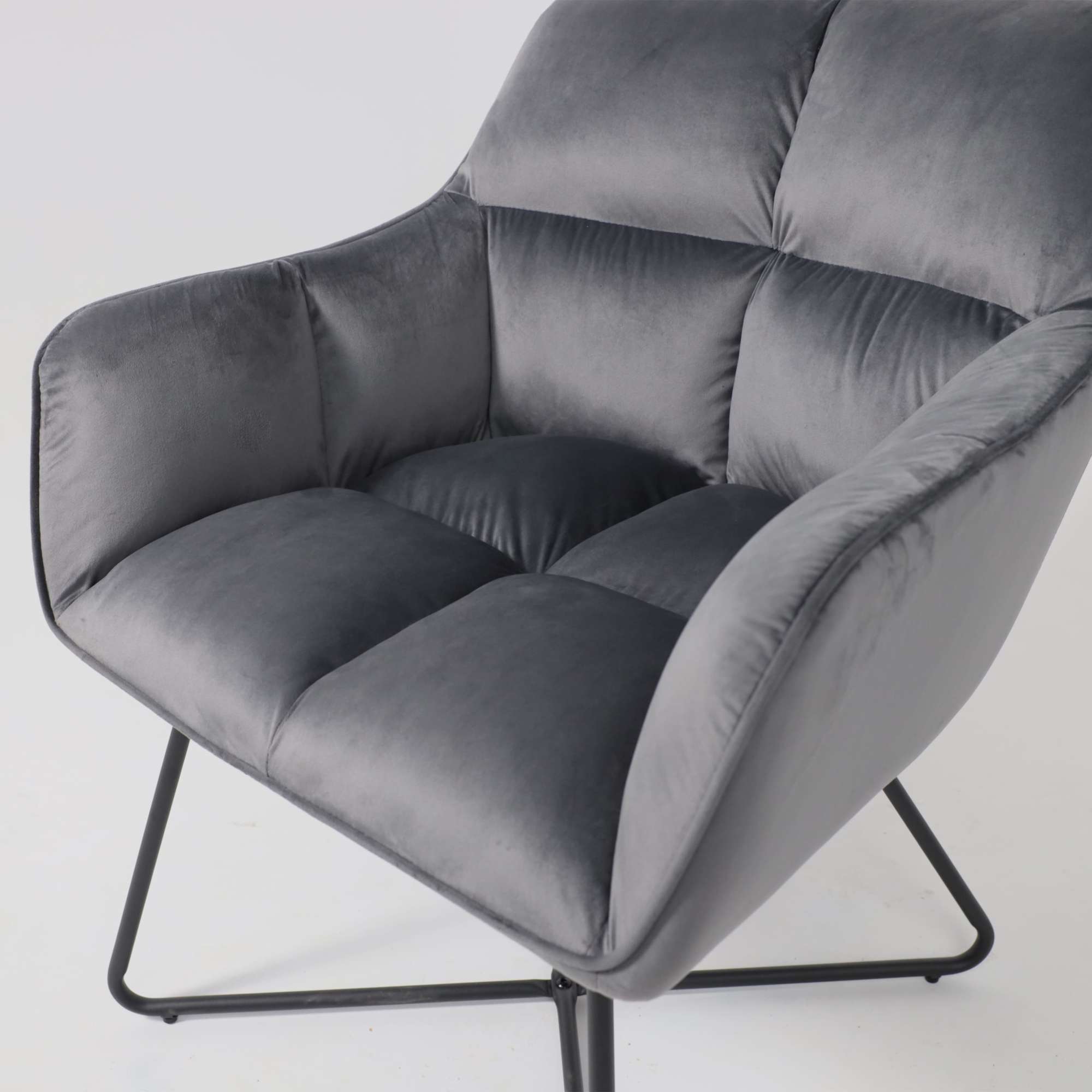 Кресло Florida, темно-серый, велюр