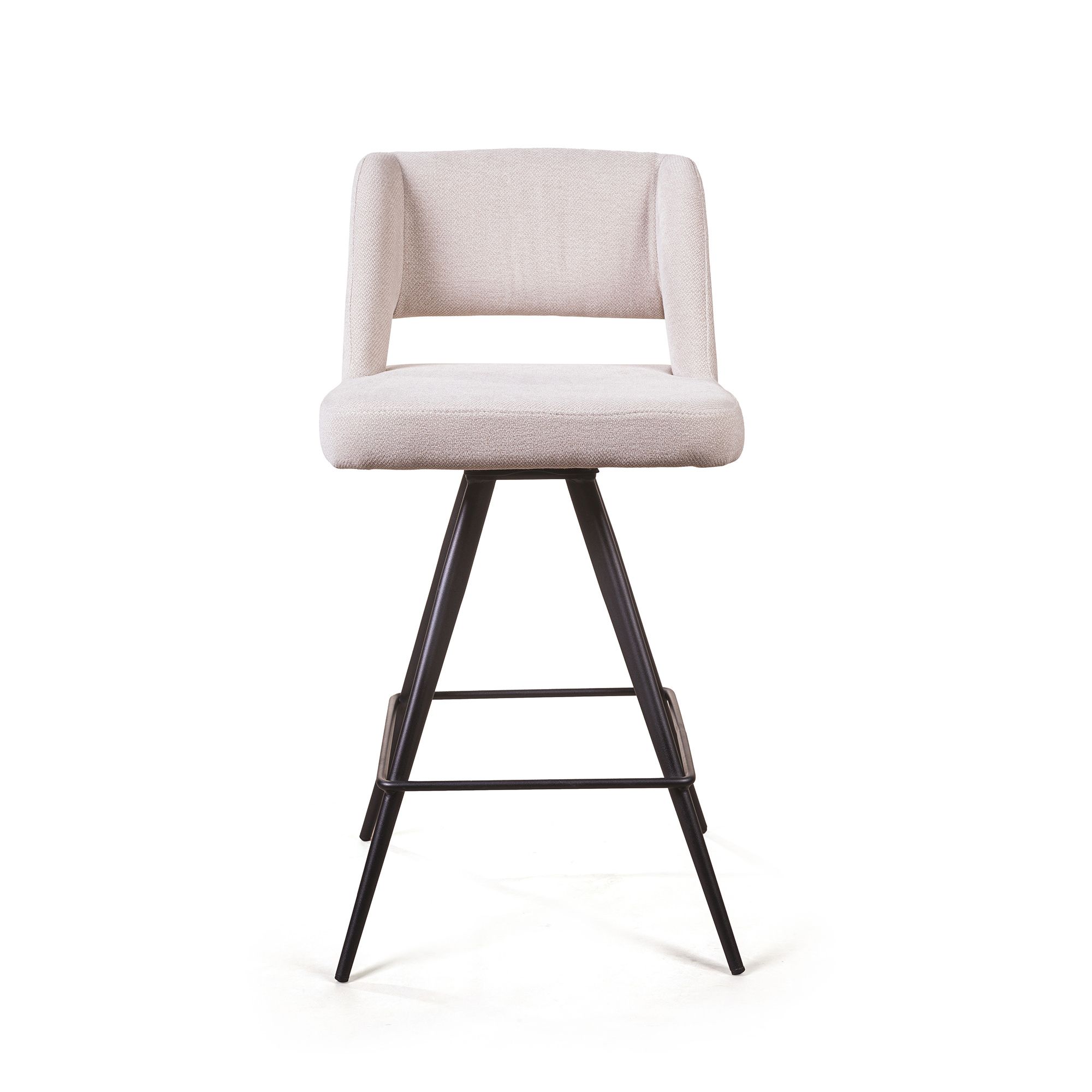 Стул полубарный Молли, ткань бежевый