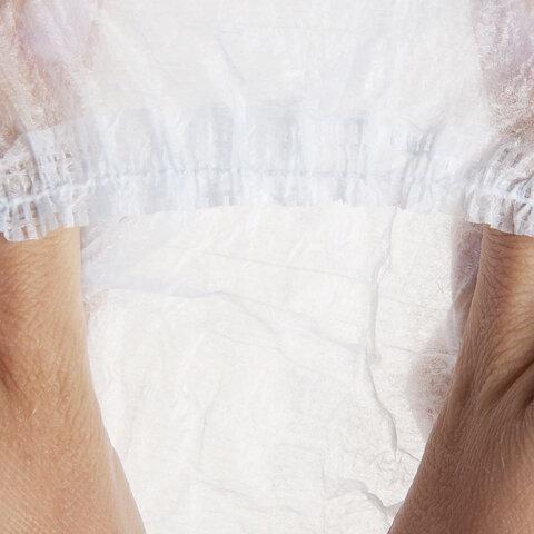 Шапочка голубая "Шарлотта" КОМПЛЕКТ 100 штук из нетканного материала SMS 10г/м2 d=30см, SMZ