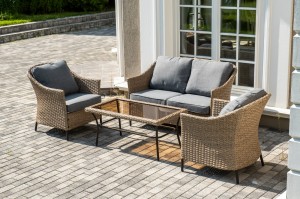 "Овьедо" лаунж-зона из искусственного ротанга на 4 персоны