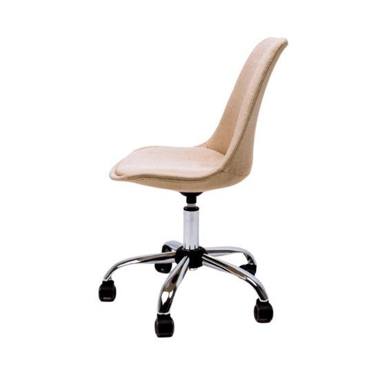 Кресло поворотное Shell, светло-бежевый, ткань