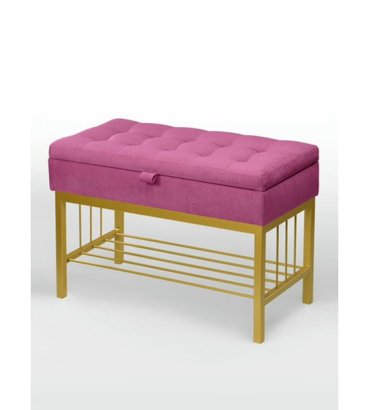 Банкетка Н-76 (золото/розовый)