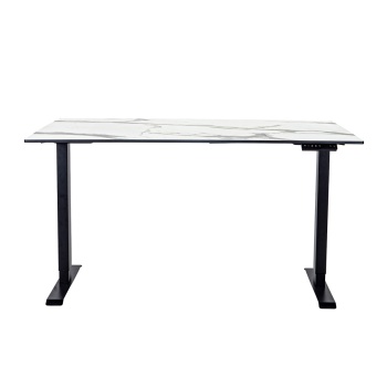 Стол регулируемый электрический LuxAlto LA-H33-2AR2 черный/мрамор HPL 140*85*1,2