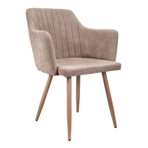 Кресло BRIT, бежевая ткань 1701-03/дуб