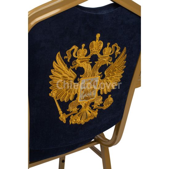 Стул Хит 25мм с подлокотниками с вышивкой - герб РФ