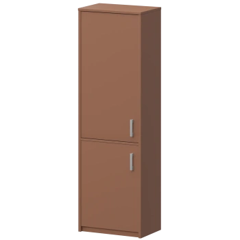Шкаф комбинированный закрытый узкий Арго А-321/А-621 Терракота