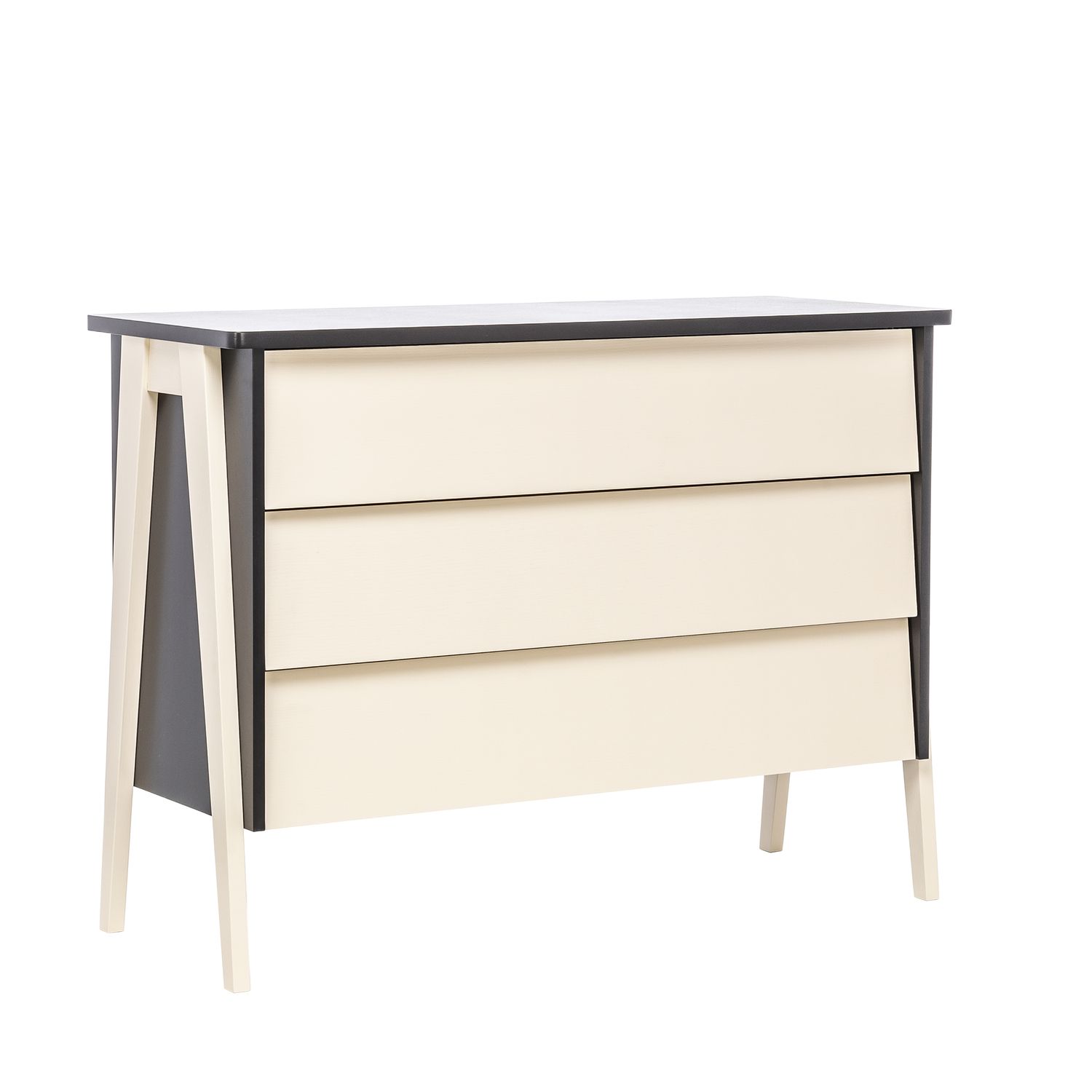 Комод Leset "Сканди" 3 ящ. цвет Венге, компаньон Дуб шампань