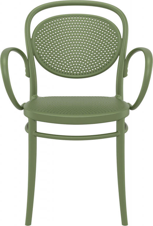 Кресло пластиковое Marcel XL оливковый
