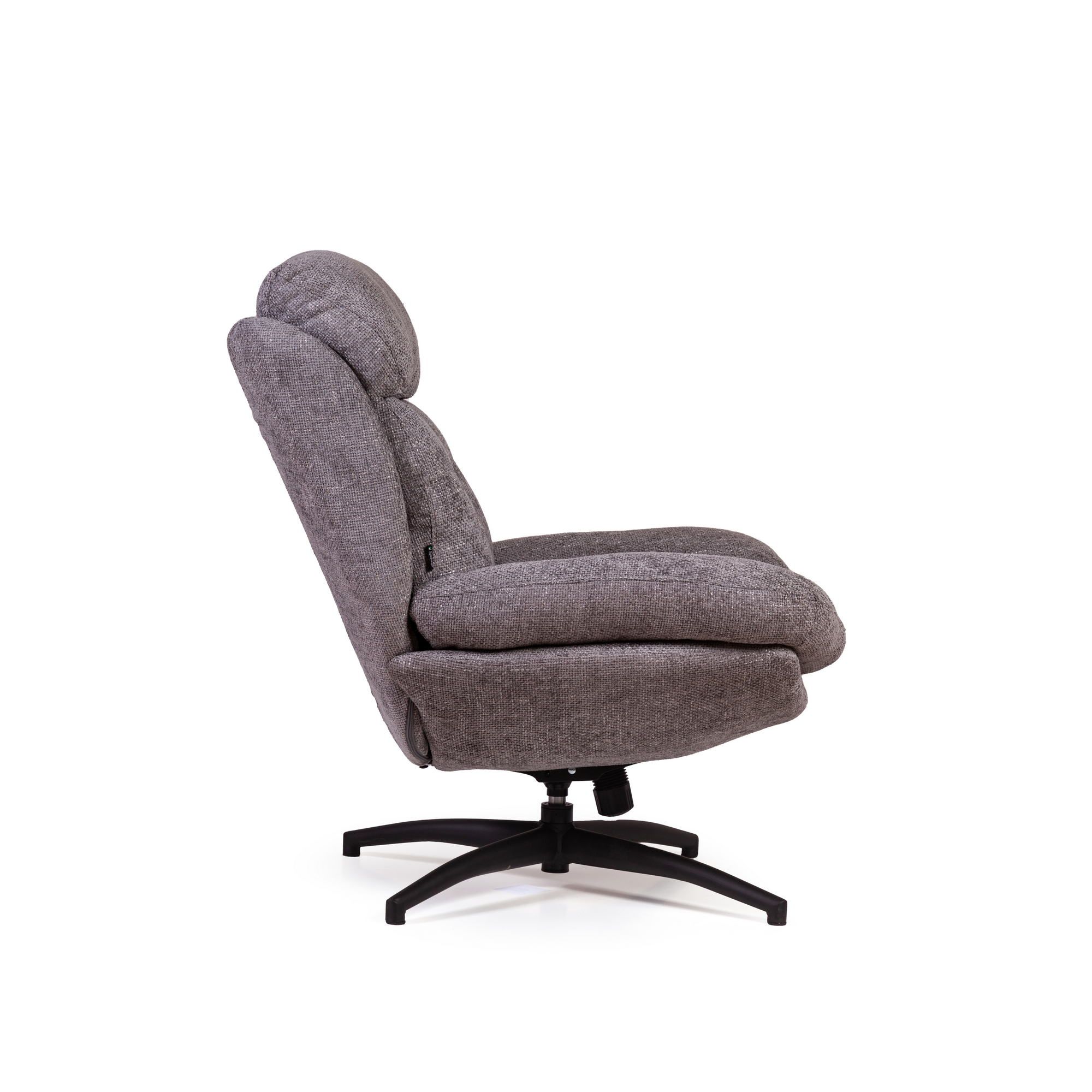 Кресло качалка с оттоманкой Магнус, серый