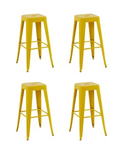 Стул барный TOLIX желтый глянцевый KD 4 шт.