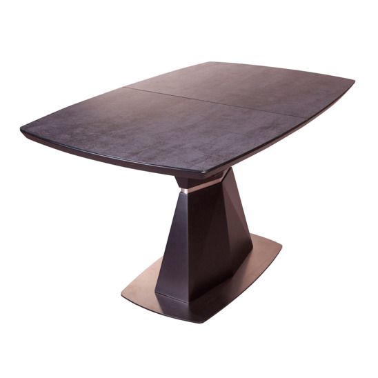 Стол раскладной Diamond 160, итальянская керамика черный