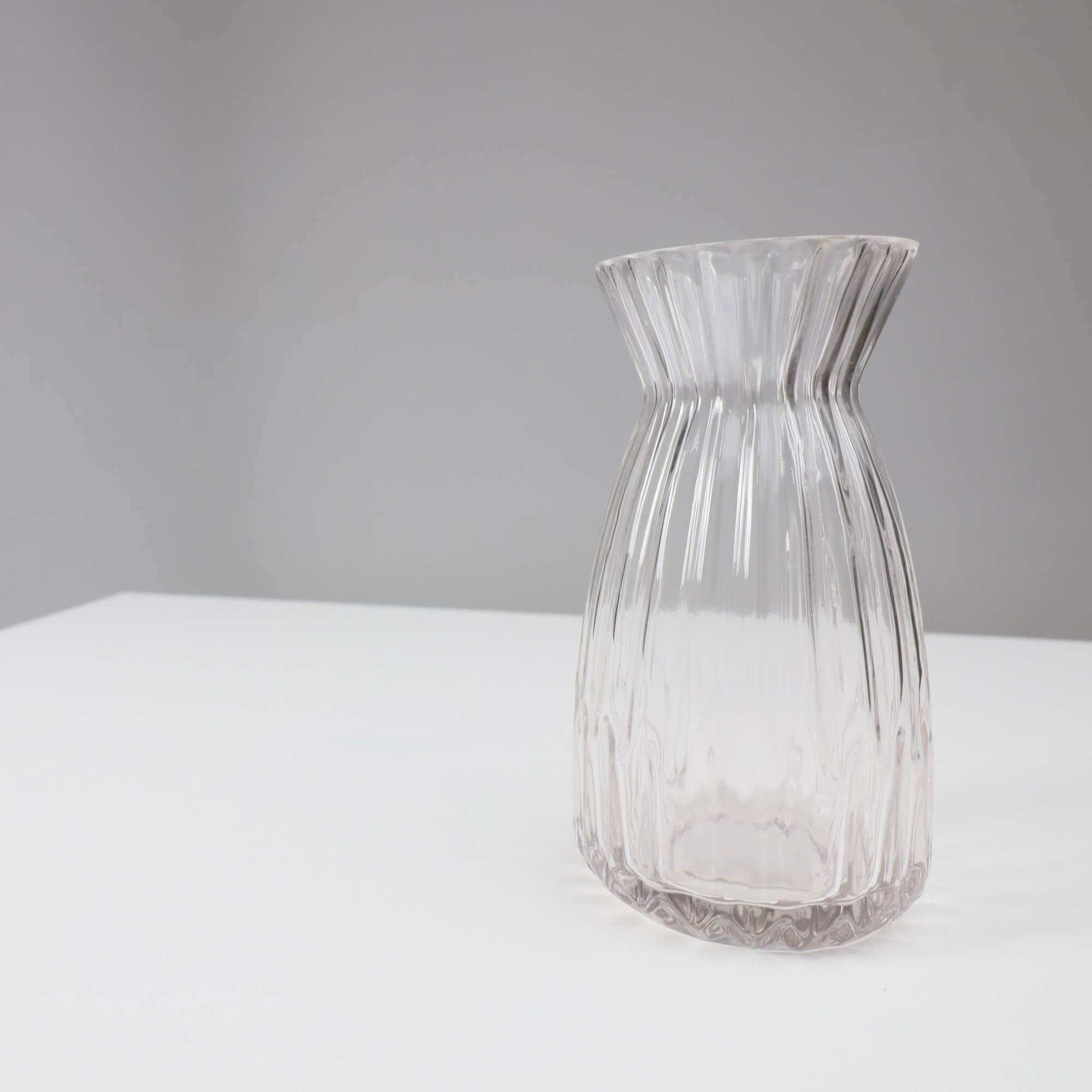 Ваза стеклянная BOW, прозрачный, 9*20см