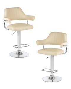 Набор 2 шт Стул барный DOBRIN CHARLY, кремовый