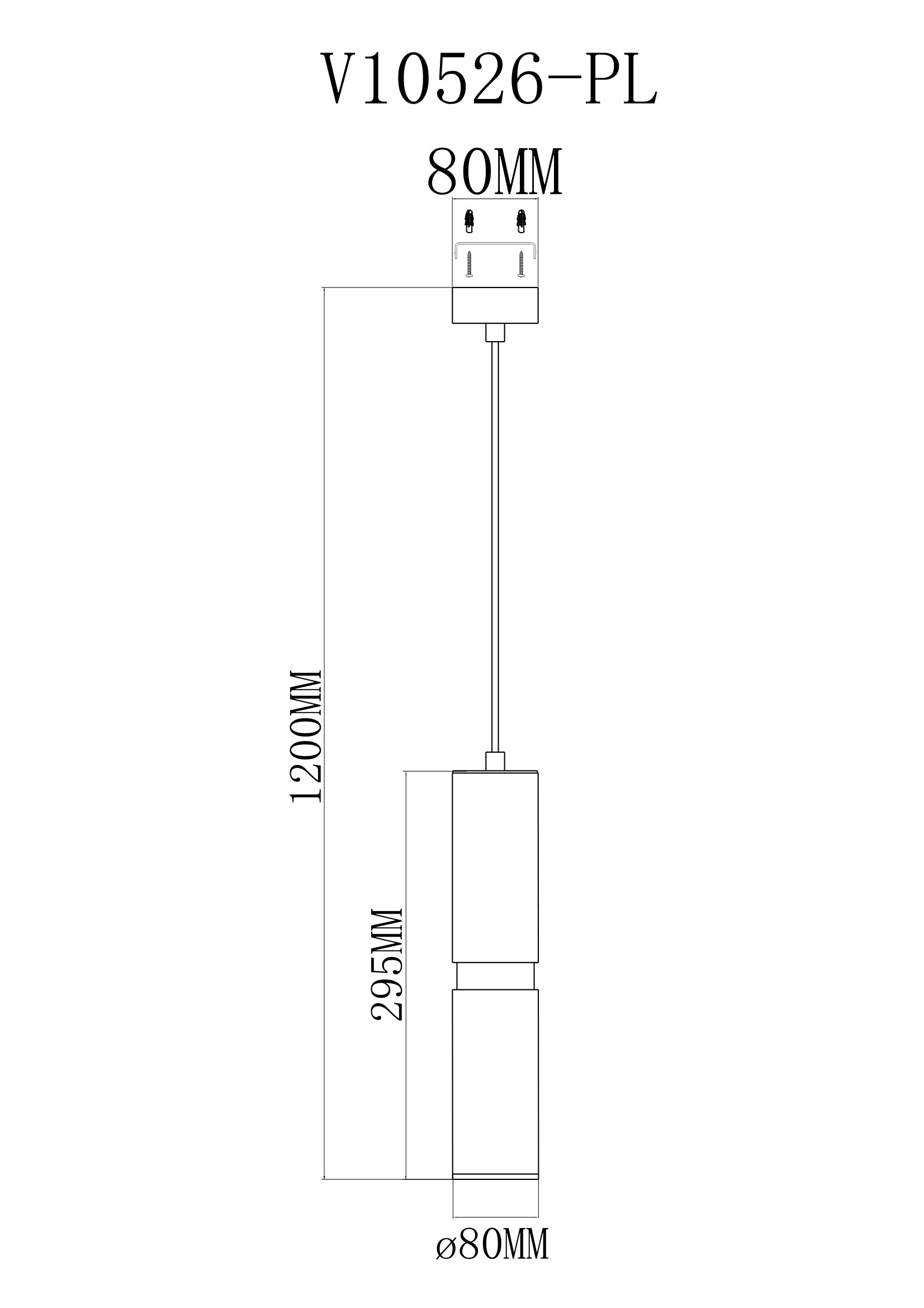 Светильник подвесной Moderli V10526-PL Salem