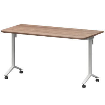 Стол мобильный складной радиусный Моби МБ22-140.70Р Темный шимо/Белый