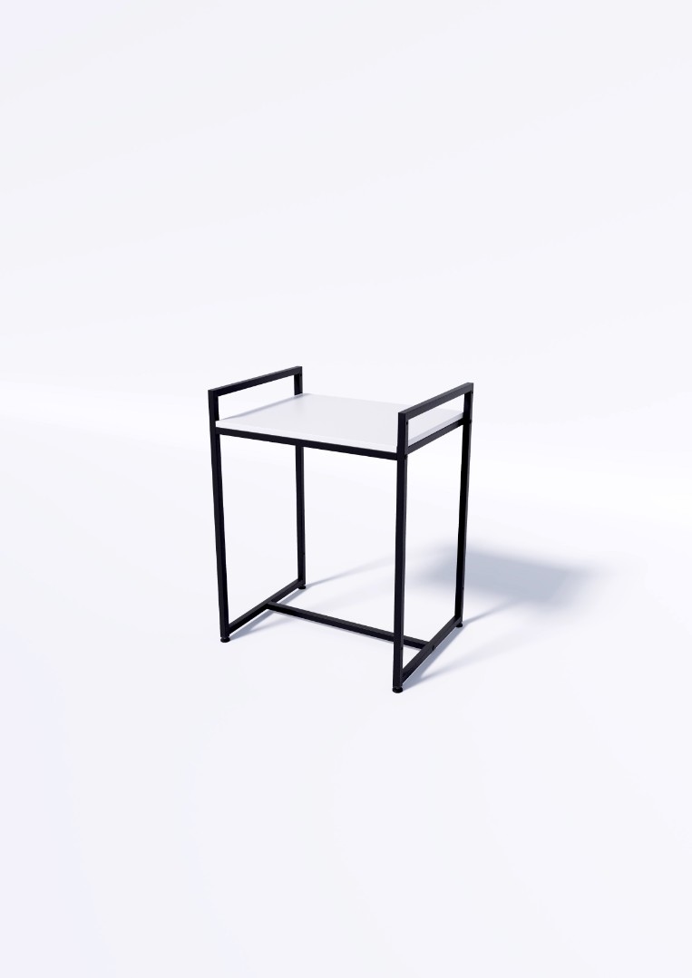 Стол TEVOLO демонстрационный черный-дуб сонома В75Ш60Г45