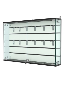 Витрина "АТРИУМ" настенная БЕЗ ПОЛОК №3-4, Черный