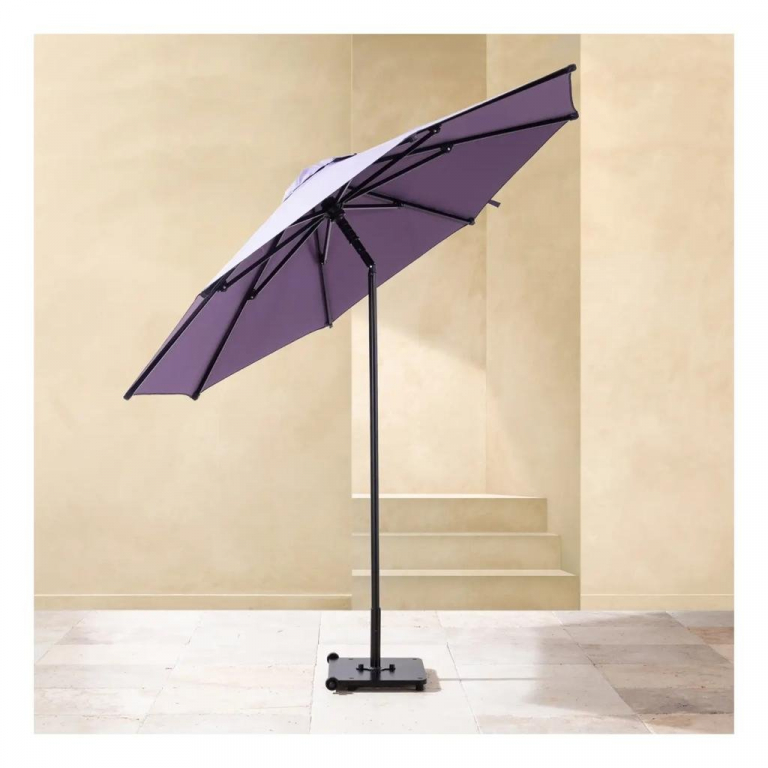 Зонт пляжный профессиональный Ø2.5 м Kiwi Clips белый, тортора