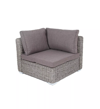 "Лунго" модуль диванный угловой с подушками, цвет серый (гиацинт)цвет серый (гиацинт)