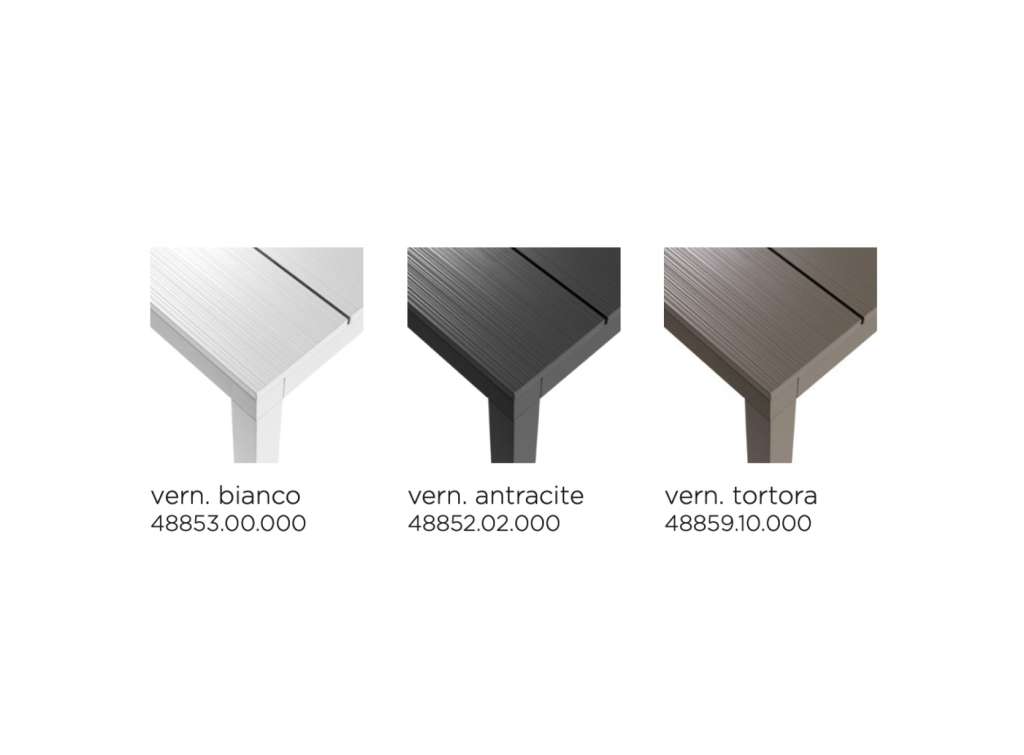 Стол металлический раздвижной Rio Alu 210 Extensibile белый