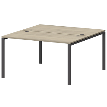 Бенч двойной на металлокаркасе Смарт СМС2-П-12К.149.Пр25 Кронберг/Антрацит