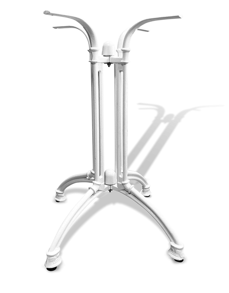 Подстолье чугунное белое, дизайнерское, для бара, серия Имперо, артикул 3070W