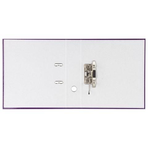 Папка-регистратор BRAUBERG, ламинированная, 75 мм, фиолетовая, 222073