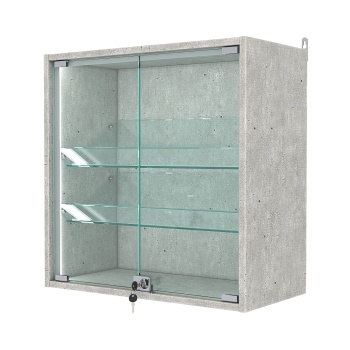 Витрина настенная №1-1АКГ-П, Метрополитан Грей