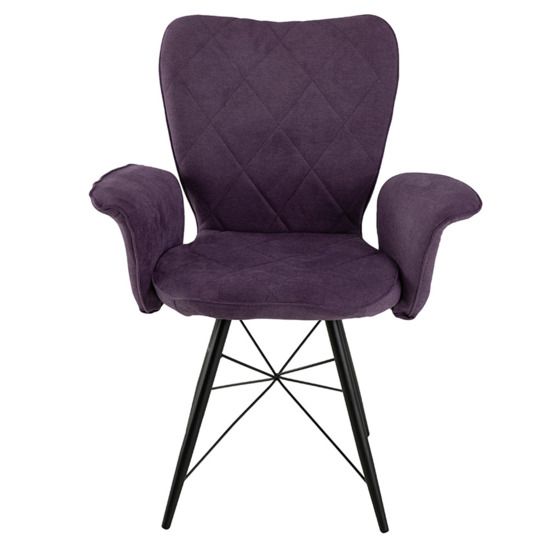 Стул Васко с подлокотниками фиолетовый