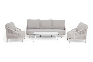 "Верона" лаунж-зона 5-местная плетеная из роупа (веревки)